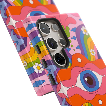 Psych Case | Coque résistante double protection avec Design Psychédélique coloré