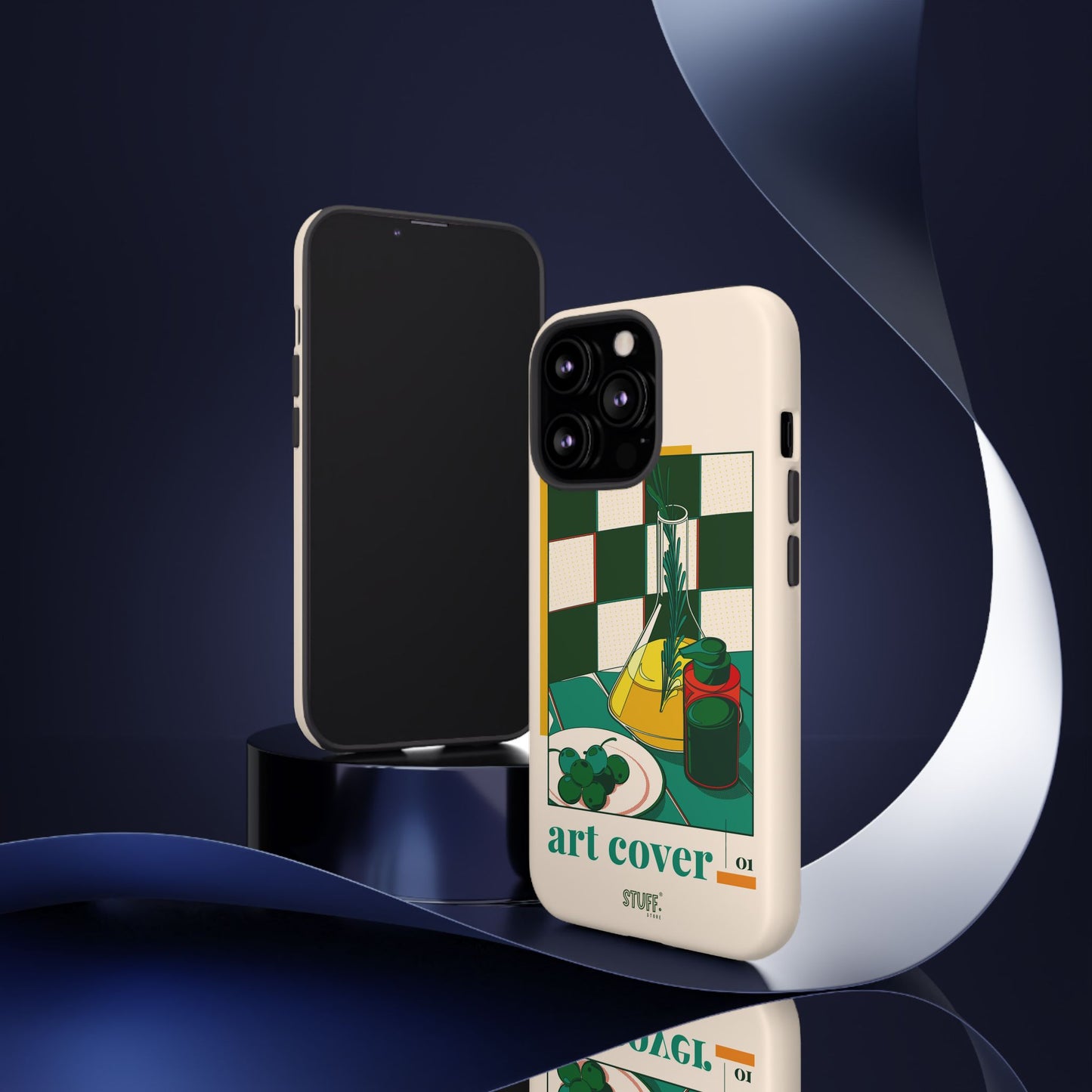 Olio d'Amore Case | Coque résistante double protection avec Design artistique Rétro