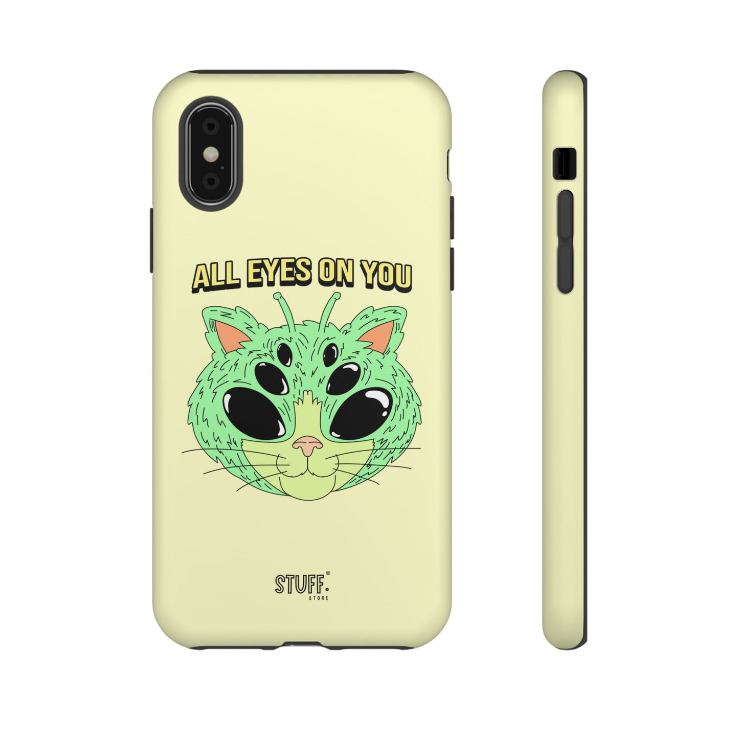 All Eyes on You Case | Coque résistante double protection avec Design Alien drôle