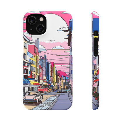 Pop Art Sunset | Coque snap légère et résistante inspiration Lichtenstein