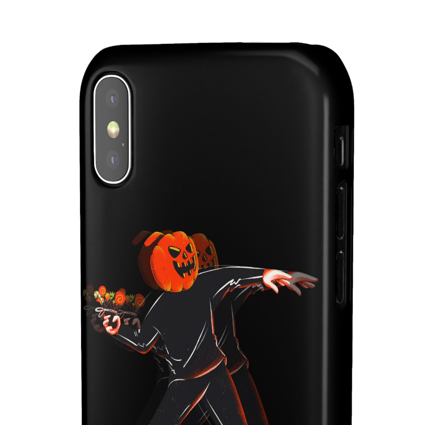 Pumpksy | Coque snap légère et résistante inspiration Banksy – Noir