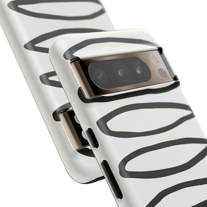 Loopy Case | Coque résistante double protection - Motif cercles abstraits