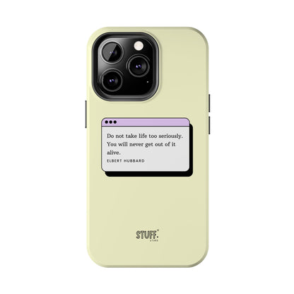Window Case | Coque résistante à double protection avec citation – Design minimal & message puissant