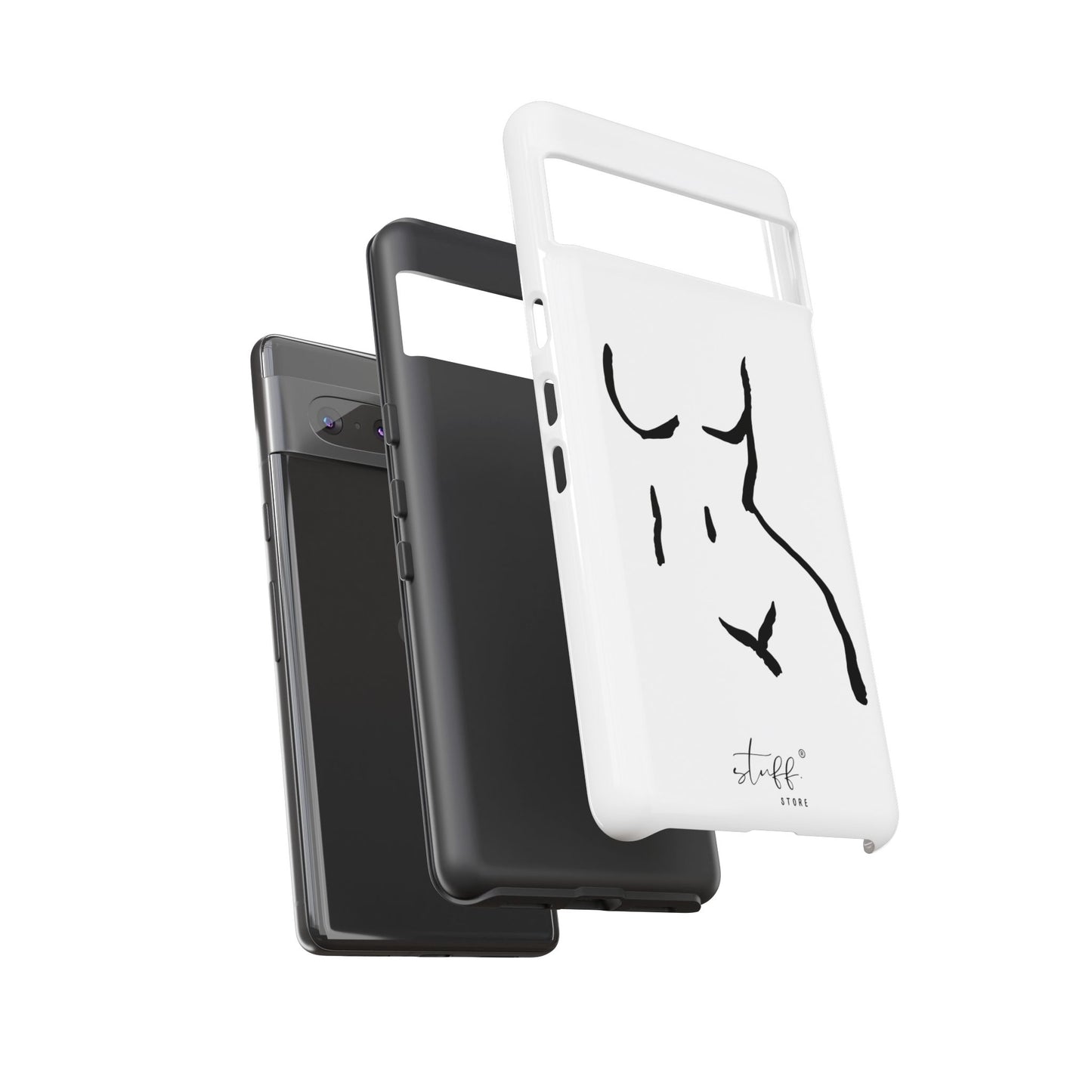 The Curve Case | Resistant double protection shell with Minimalist Design by Women