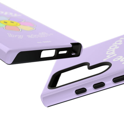 Be Happy Case | Coque résistante double protection avec Design Fleur Colorée