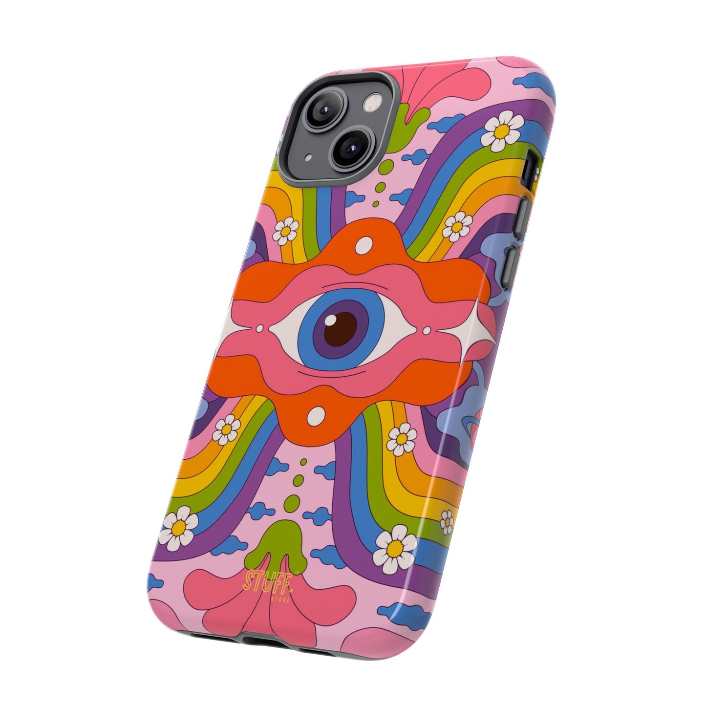 Psych Case | Coque résistante double protection avec Design Psychédélique coloré