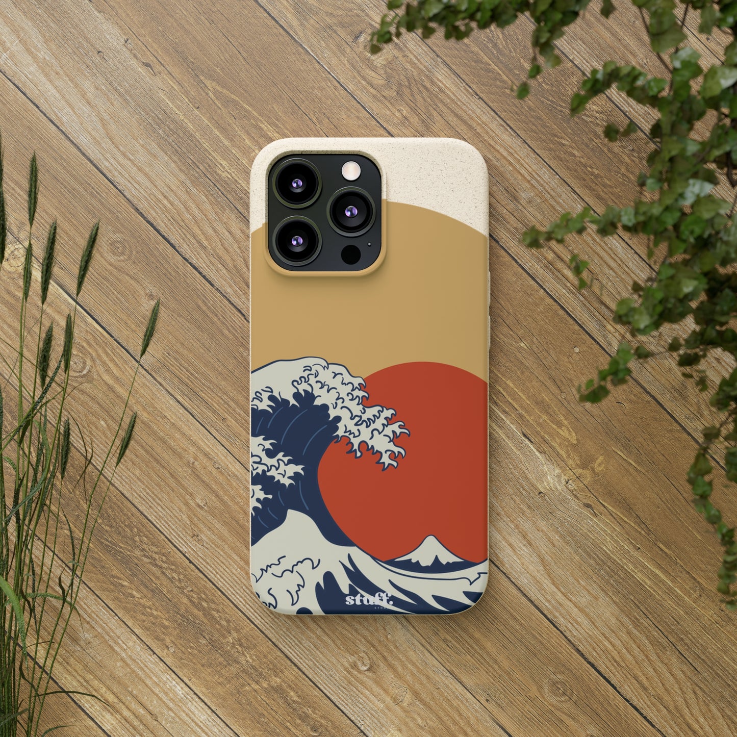 La Grande Vague | biodegradable shell in bamboo and bioplastic - inspired by Japanese art