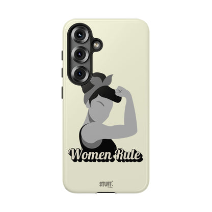 Women Rule Case | Coque résistante double protection avec Design Féministe inspirant