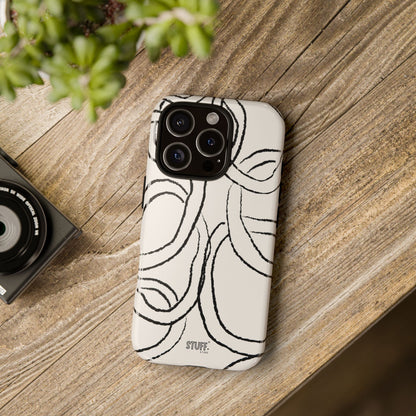 Doodly Case | Coque résistante double protection avec Design Gribouillis Minimaliste