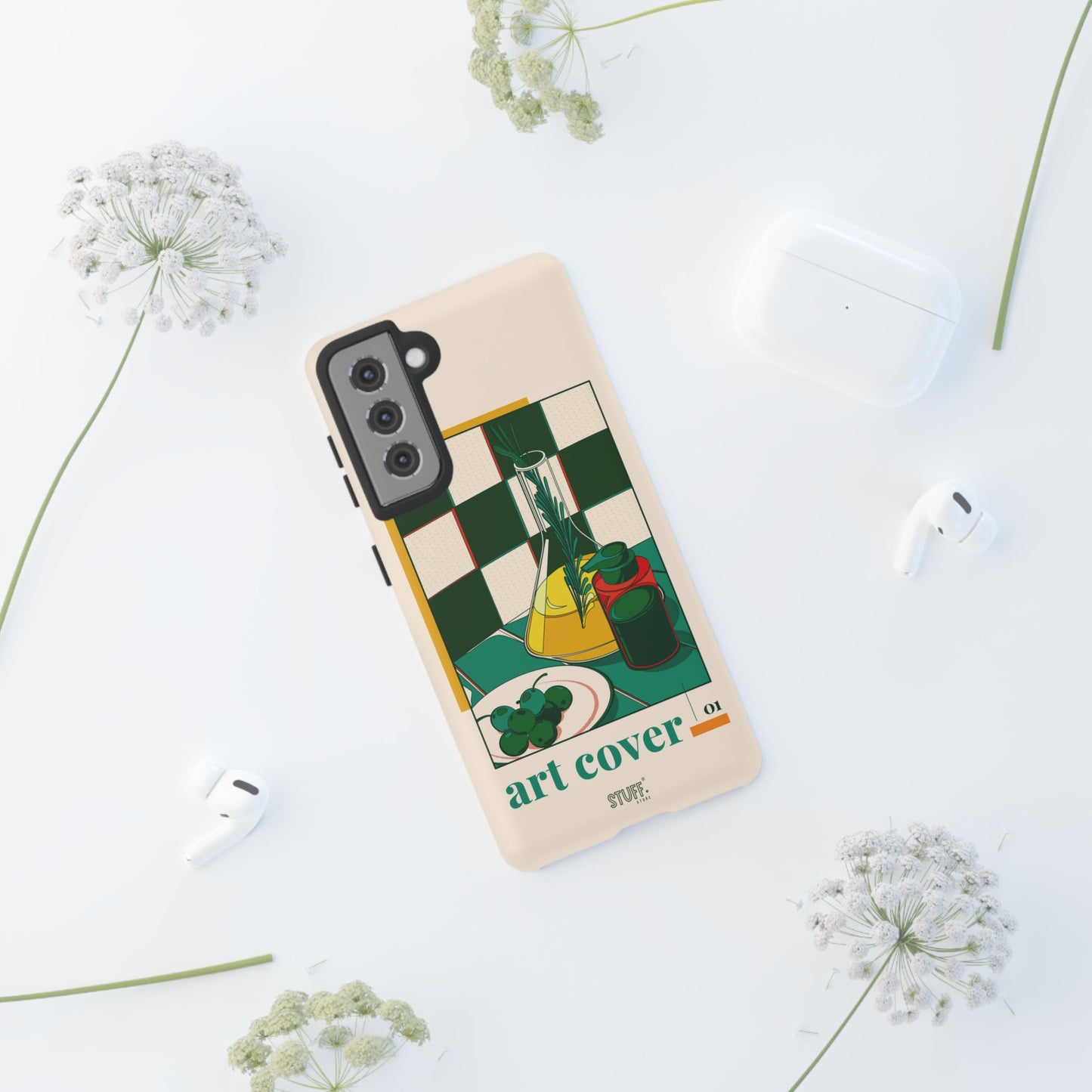 Olio d'Amore Case | Coque résistante double protection avec Design artistique Rétro