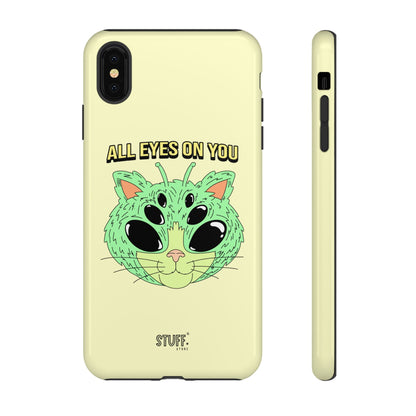 All Eyes on You Case | Coque résistante double protection avec Design Alien drôle