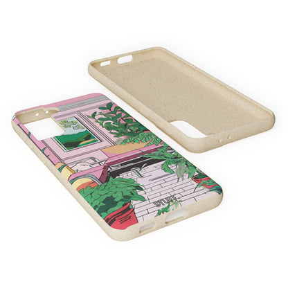 Plant Pop Case | Coque biodégradable en bambou et bioplastique avec design coloré | Parfait pour les amoureux des plantes - Avec emballage cadeau