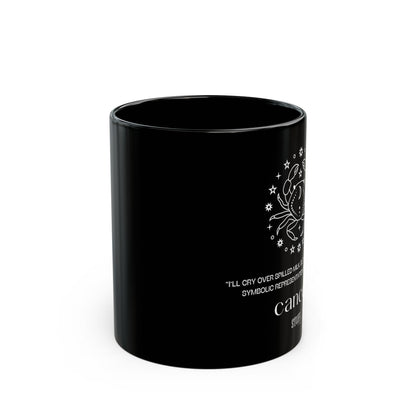 Cancer | Mug noir en céramique avec signe astrologique et phrase drôle – 330ml / 440ml
