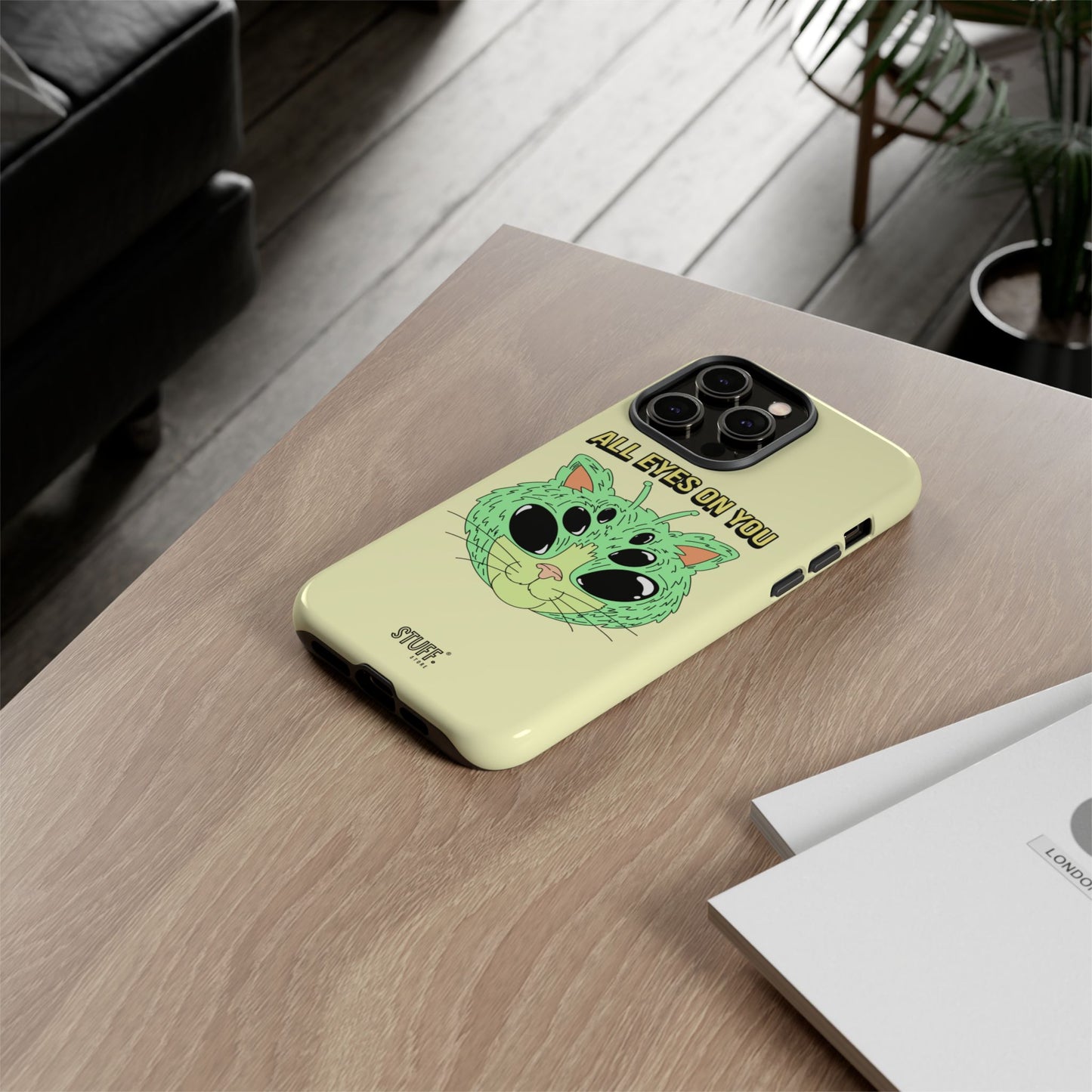 All Eyes on You Case | Coque résistante double protection avec Design Alien drôle