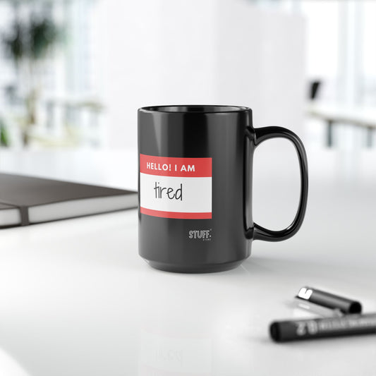 Hello! Cup | Mug en céramique noir 330ml / 440ml
