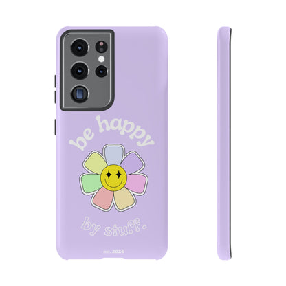 Be Happy Case | Coque résistante double protection avec Design Fleur Colorée