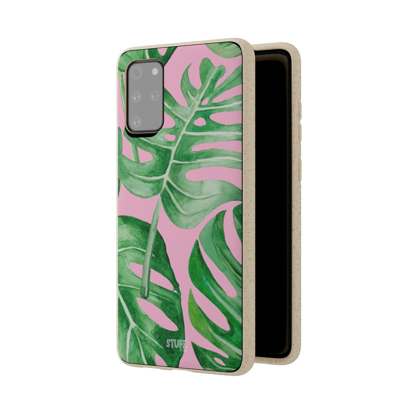 Monstera Case | Eco-Friendly Bamboo and Bioplastic Shell Monstera Leaves Pattern - Available with Gift Packaging