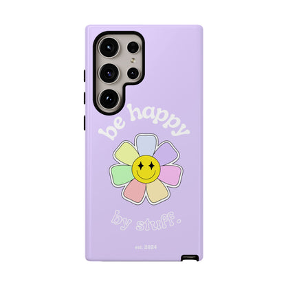 Be Happy Case | Coque résistante double protection avec Design Fleur Colorée