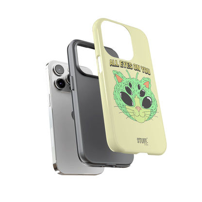 All Eyes on You Case | Coque résistante double protection avec Design Alien drôle