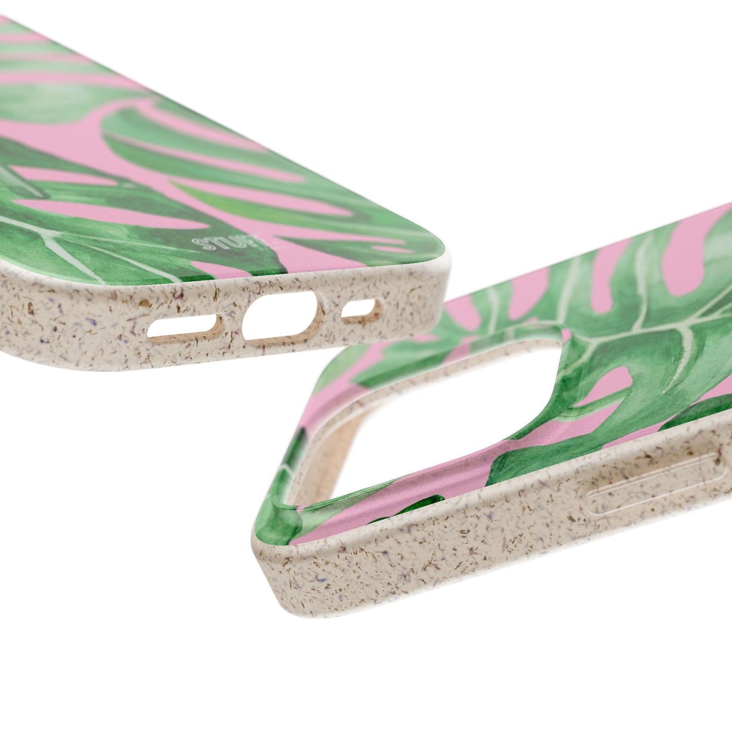 Monstera Case | Eco-Friendly Bamboo and Bioplastic Shell Monstera Leaves Pattern - Available with Gift Packaging