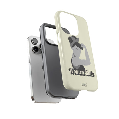 Women Rule Case | Coque résistante double protection avec Design Féministe inspirant