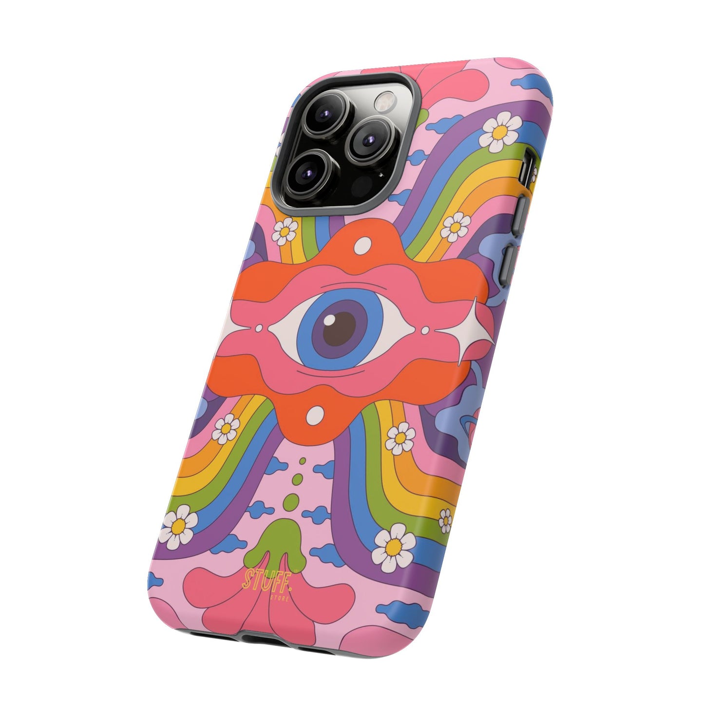 Psych Case | Coque résistante double protection avec Design Psychédélique coloré