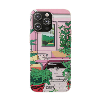 Plant Pop Case | Coque biodégradable en bambou et bioplastique avec design coloré | Parfait pour les amoureux des plantes - Avec emballage cadeau
