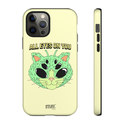 All Eyes on You Case | Coque résistante double protection avec Design Alien drôle