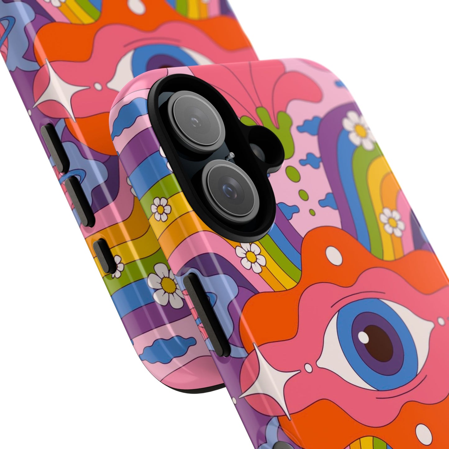 Psych Case | Coque résistante double protection avec Design Psychédélique coloré