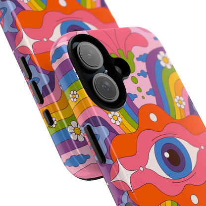 Psych Case | Coque résistante double protection avec Design Psychédélique coloré