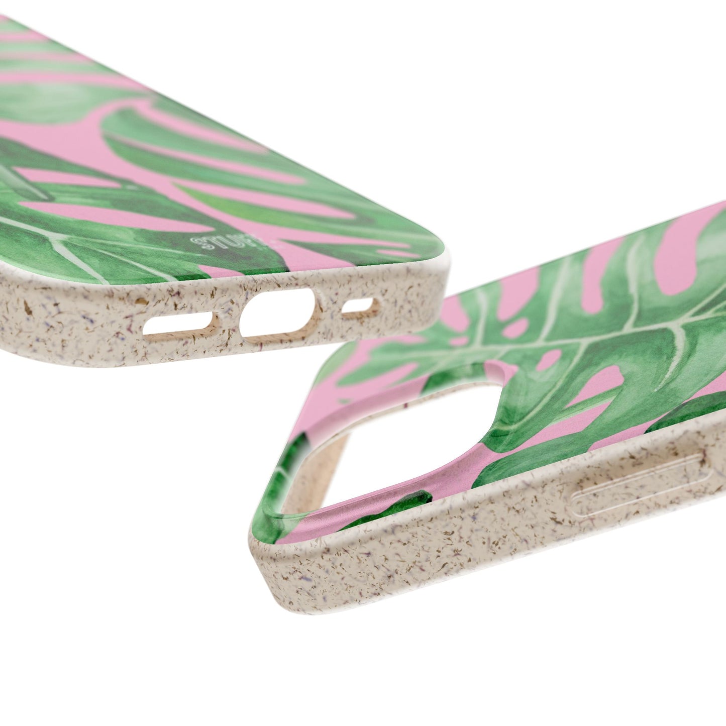 Monstera Case | Eco-Friendly Bamboo and Bioplastic Shell Monstera Leaves Pattern - Available with Gift Packaging