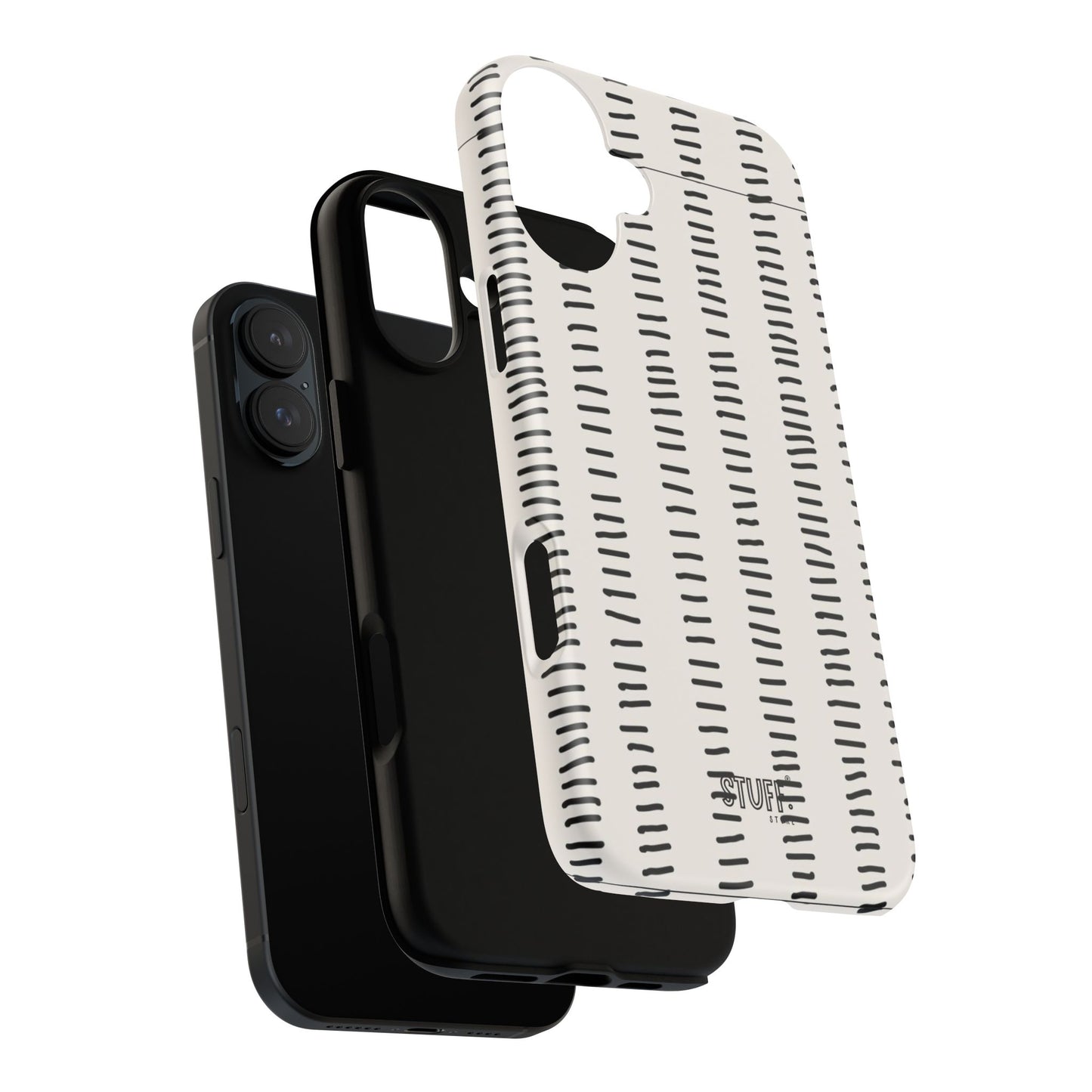 Striped Case | Coque résistante double protection antichoc - Design Minimaliste