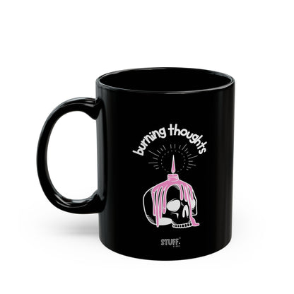 Burning Thoughts Cup | Mug noir avec design — 330ml / 440ml