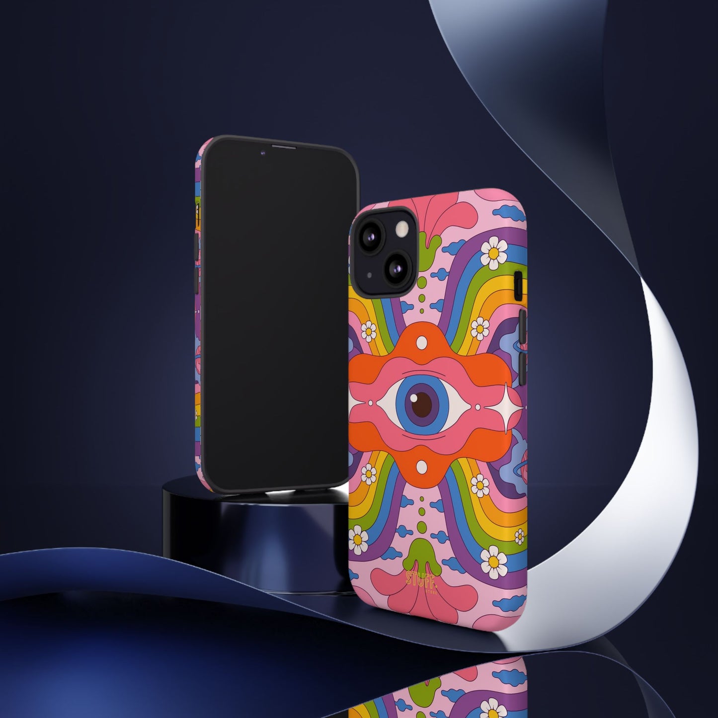 Psych Case | Coque résistante double protection avec Design Psychédélique coloré