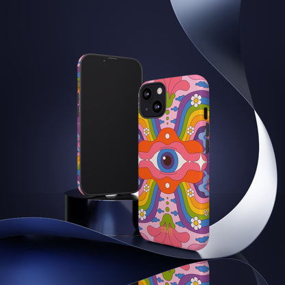 Psych Case | Coque résistante double protection avec Design Psychédélique coloré