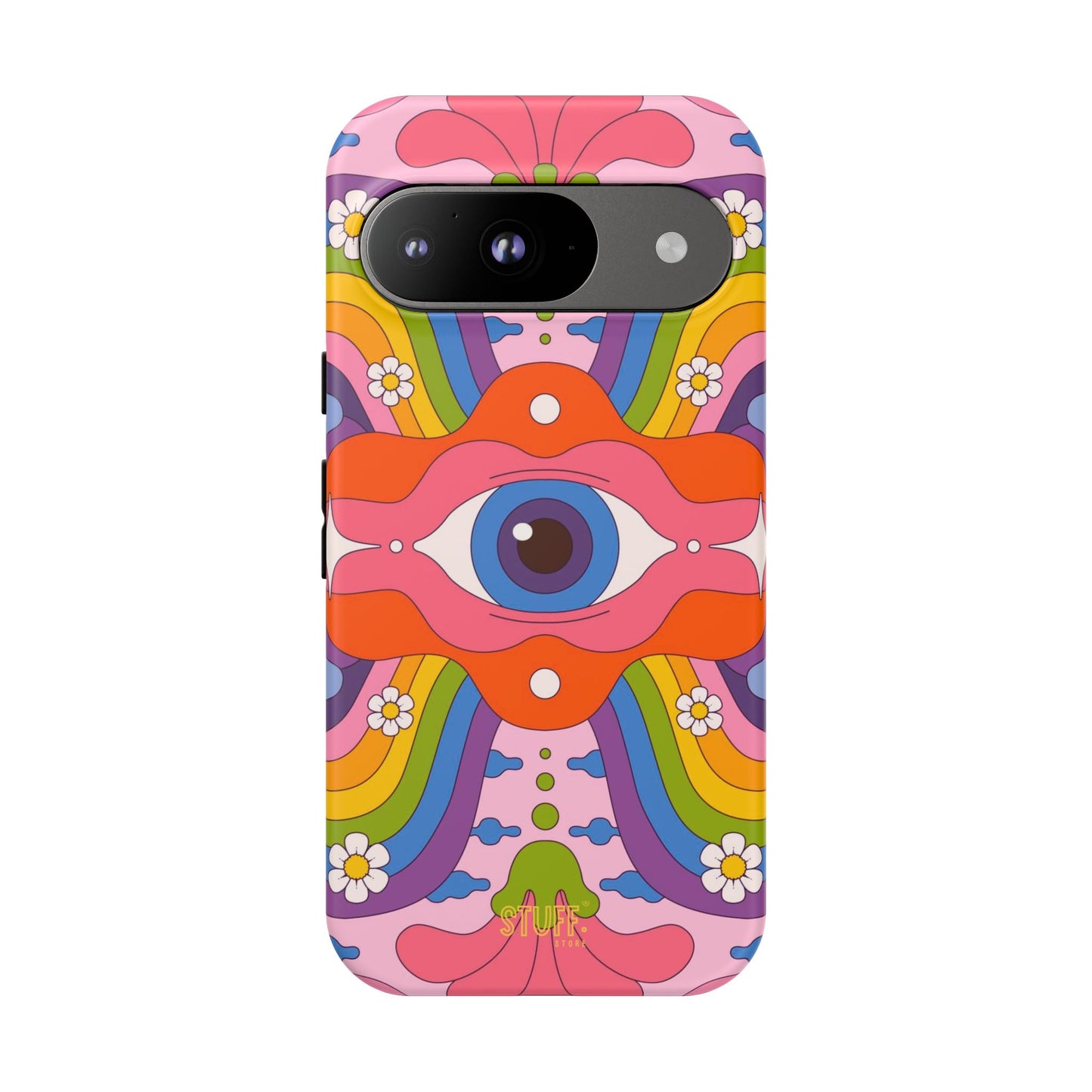 Psych Case | Coque résistante double protection avec Design Psychédélique coloré