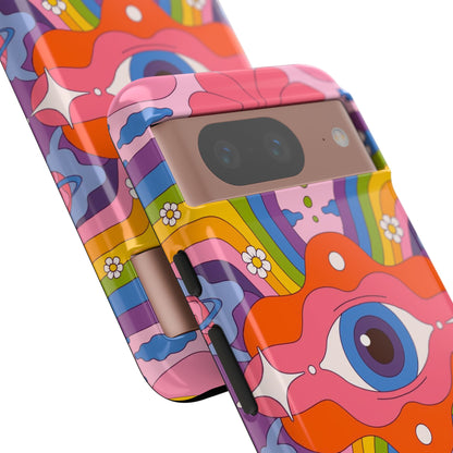 Psych Case | Coque résistante double protection avec Design Psychédélique coloré