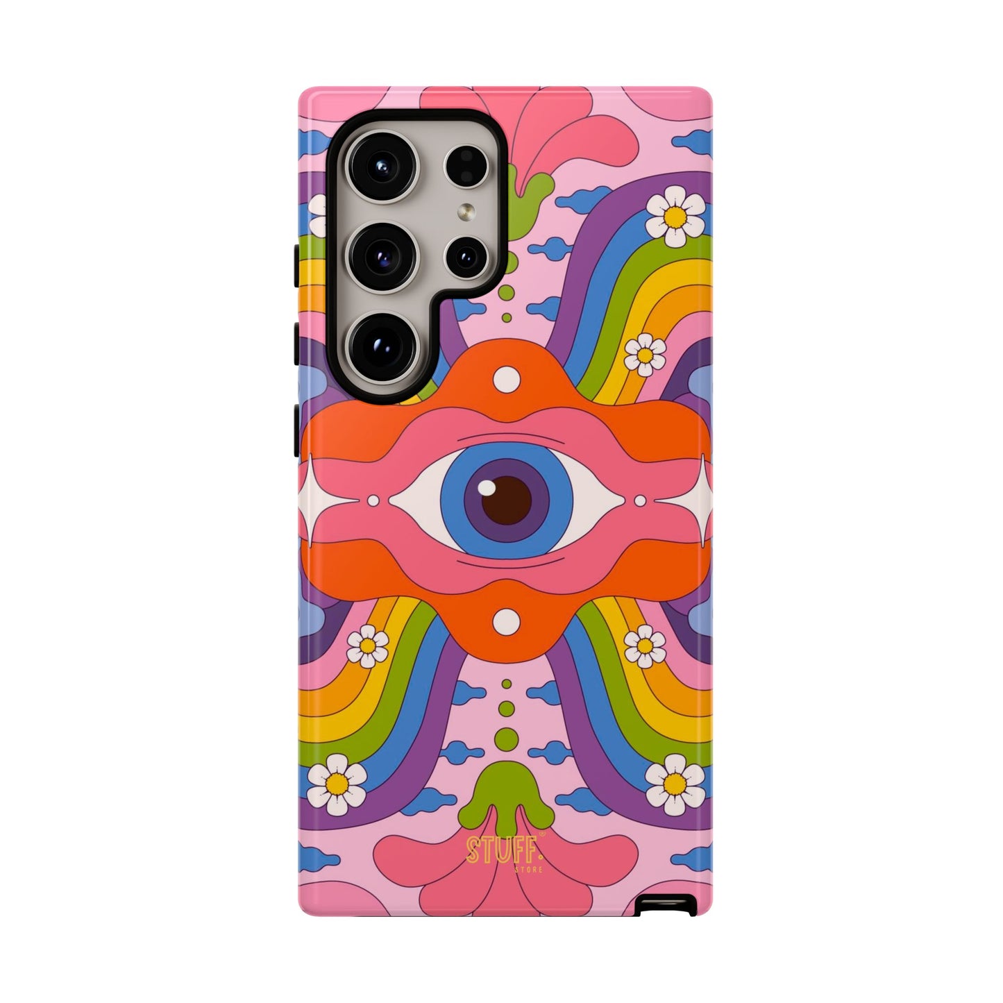 Psych Case | Coque résistante double protection avec Design Psychédélique coloré