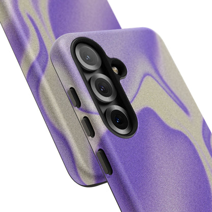 Swirly Case | Coque résistante double protection - Motif vague pourpre