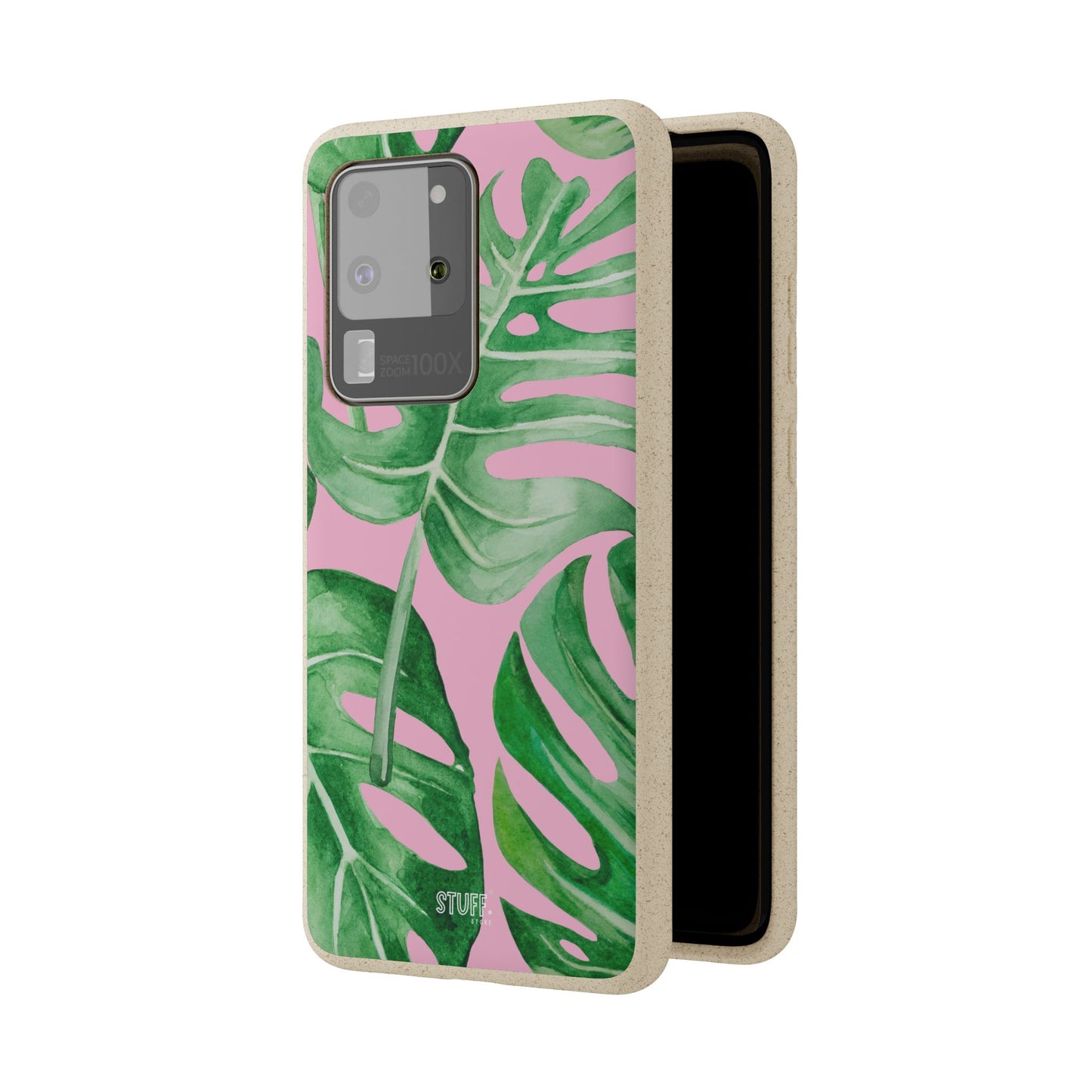Monstera Case | Eco-Friendly Bamboo and Bioplastic Shell Monstera Leaves Pattern - Available with Gift Packaging