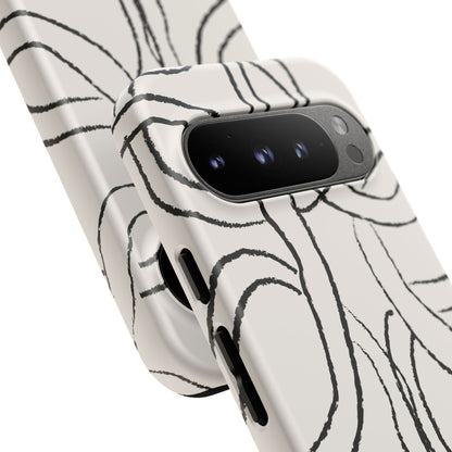Doodly Case | Coque résistante double protection avec Design Gribouillis Minimaliste