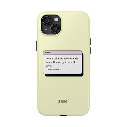 Window Case | Coque résistante à double protection avec citation – Design minimal & message puissant