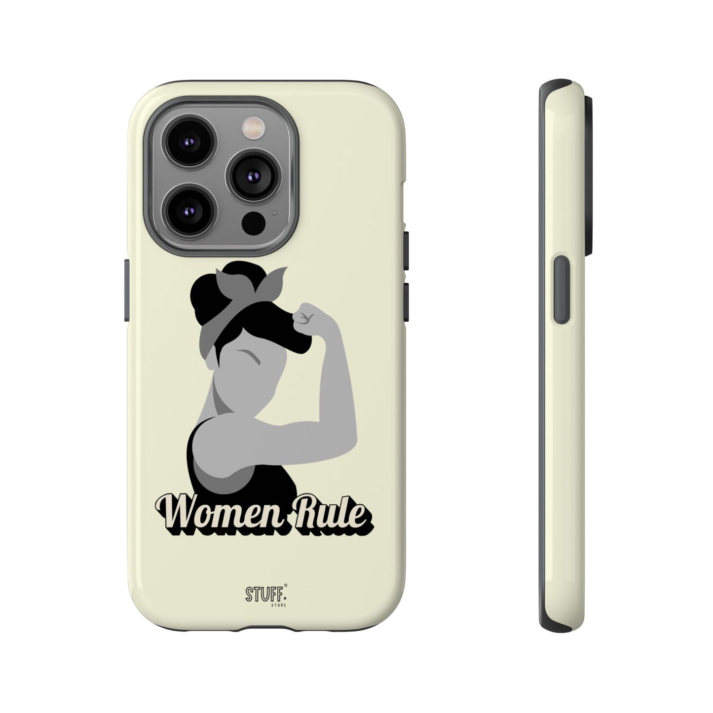 Women Rule Case | Coque résistante double protection avec Design Féministe inspirant