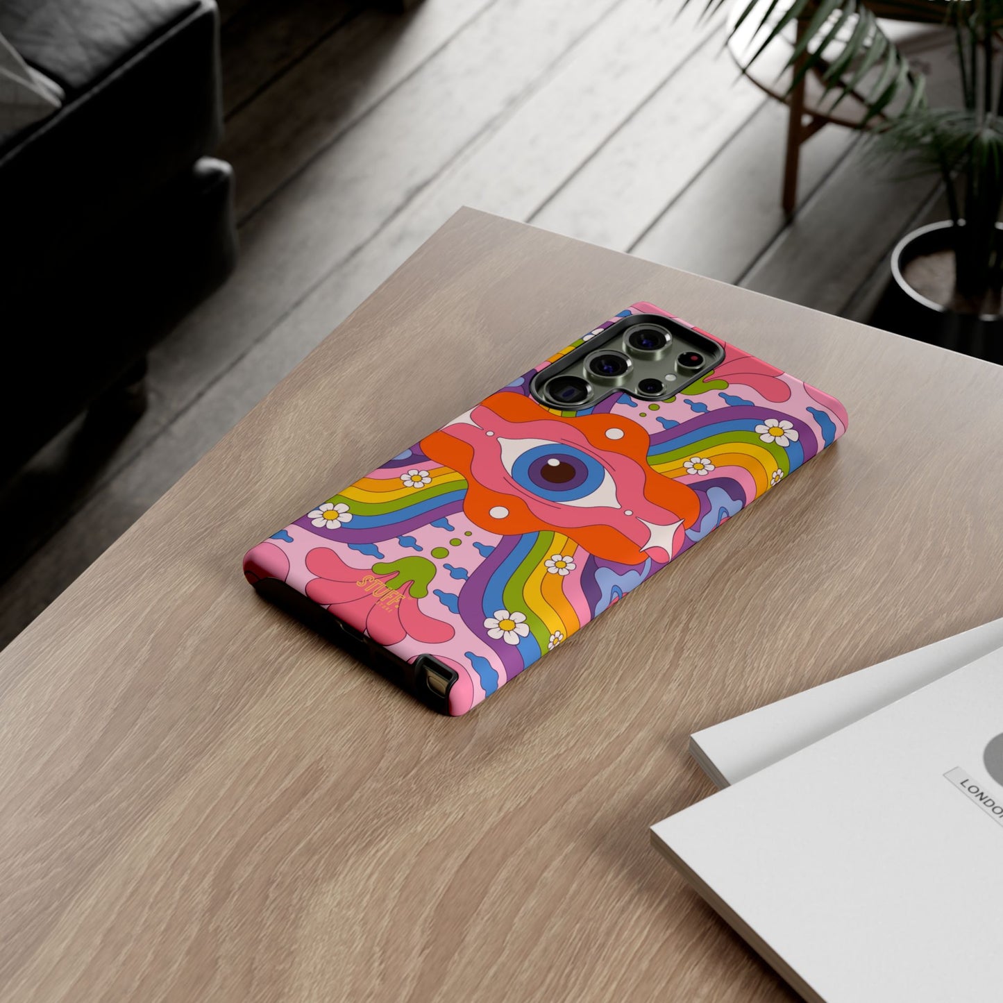 Psych Case | Coque résistante double protection avec Design Psychédélique coloré