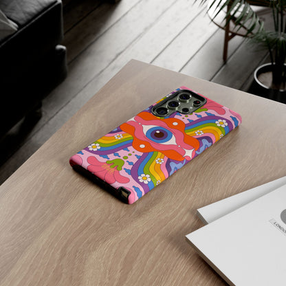 Psych Case | Coque résistante double protection avec Design Psychédélique coloré