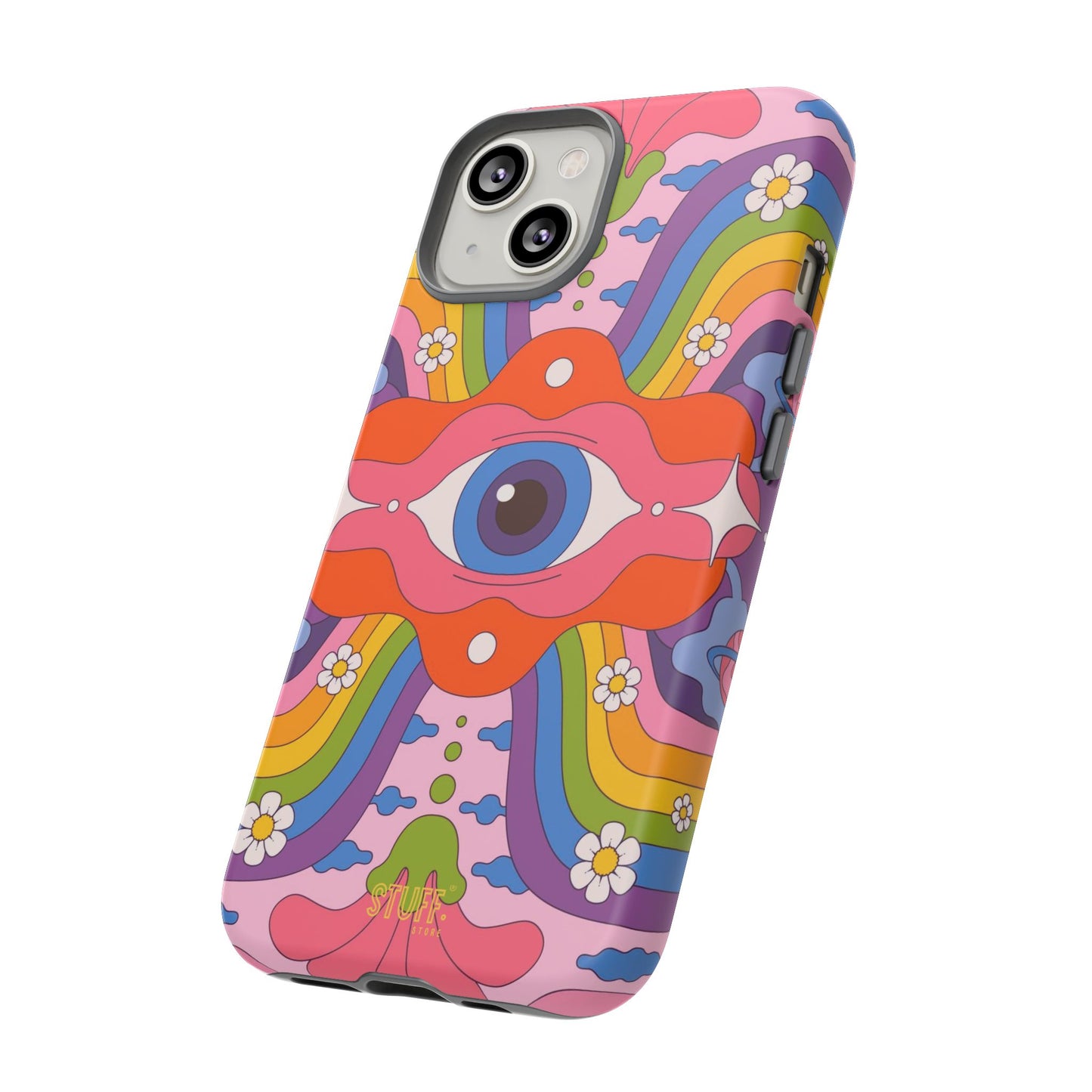 Psych Case | Coque résistante double protection avec Design Psychédélique coloré