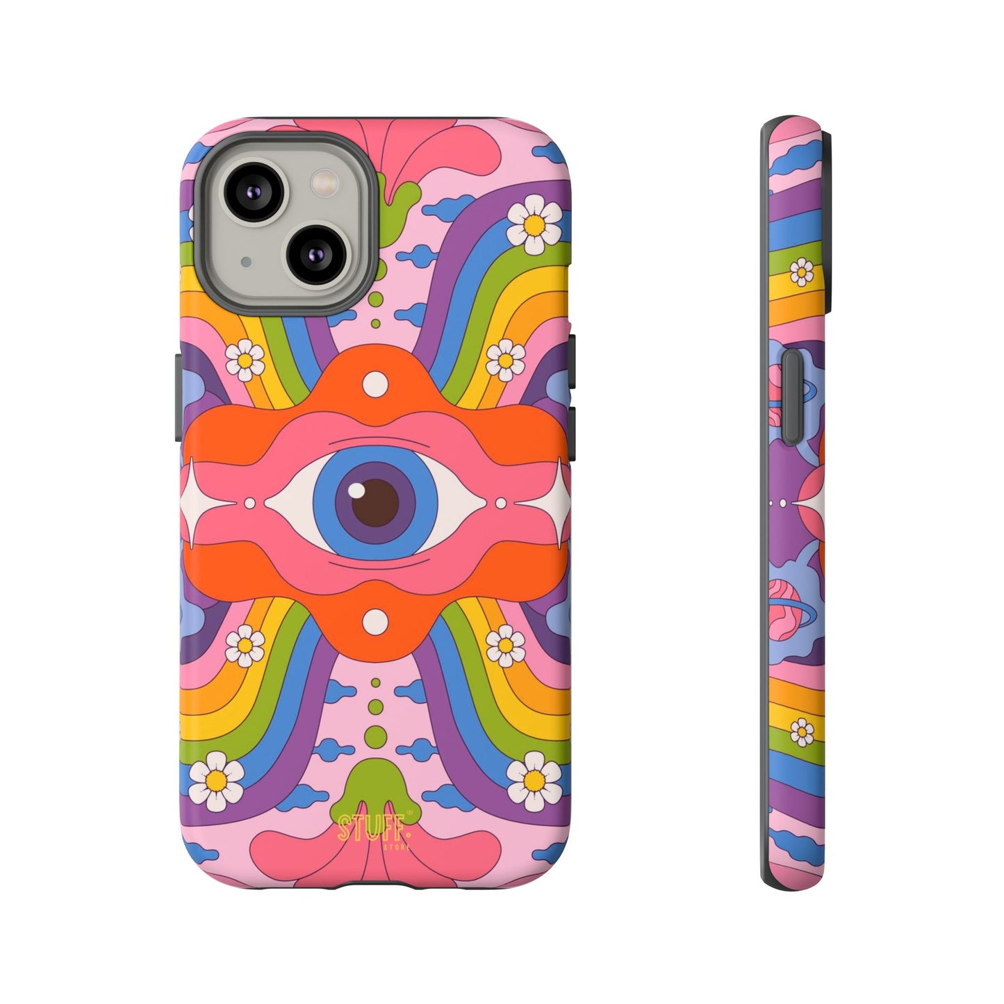 Psych Case | Coque résistante double protection avec Design Psychédélique coloré