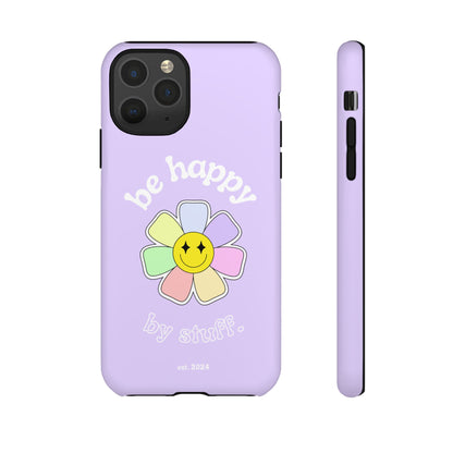 Be Happy Case | Coque résistante double protection avec Design Fleur Colorée