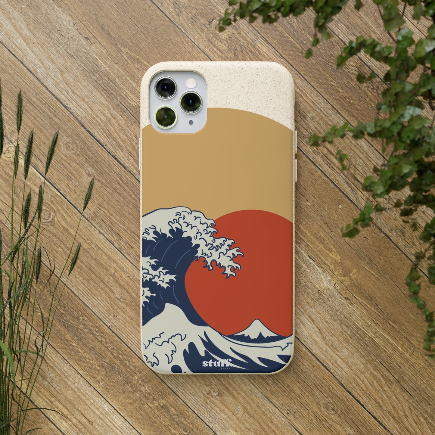 La Grande Vague | biodegradable shell in bamboo and bioplastic - inspired by Japanese art