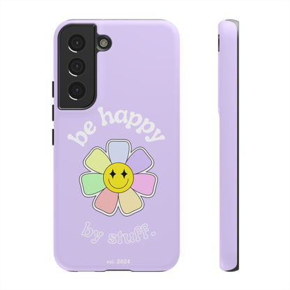 Be Happy Case | Coque résistante double protection avec Design Fleur Colorée